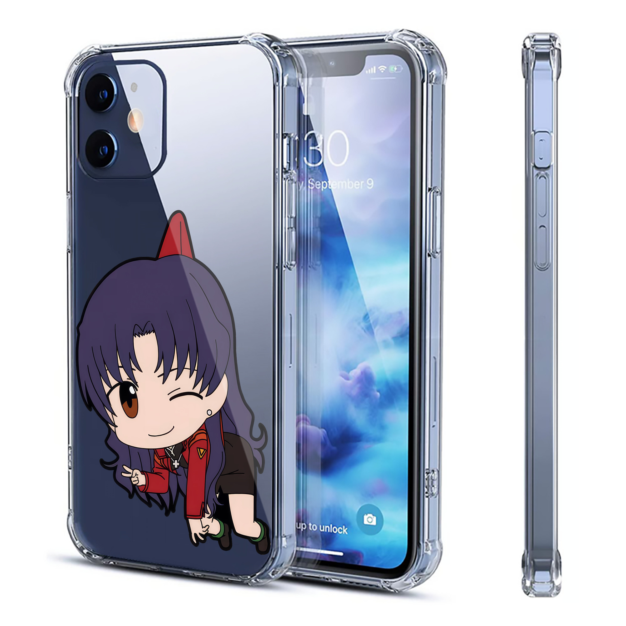 （画像用） EVA 新世紀エヴァンゲリオン 【iPhone 12シリーズ対応】透明スマホケース（クリアソフトケース）